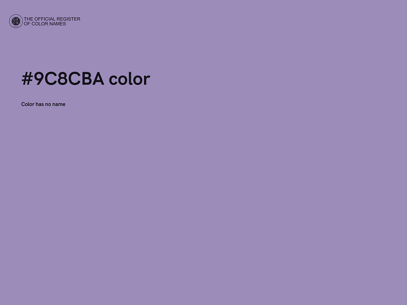 #9C8CBA color image