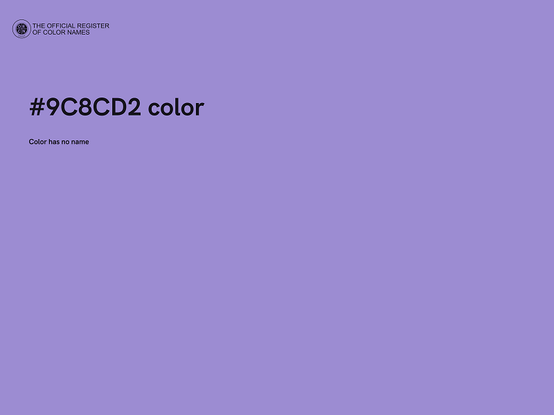 #9C8CD2 color image