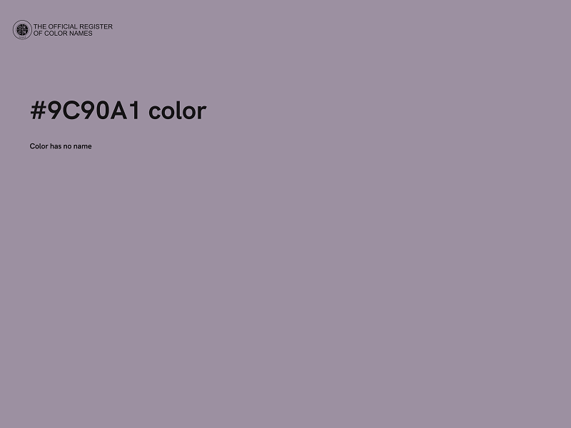 #9C90A1 color image