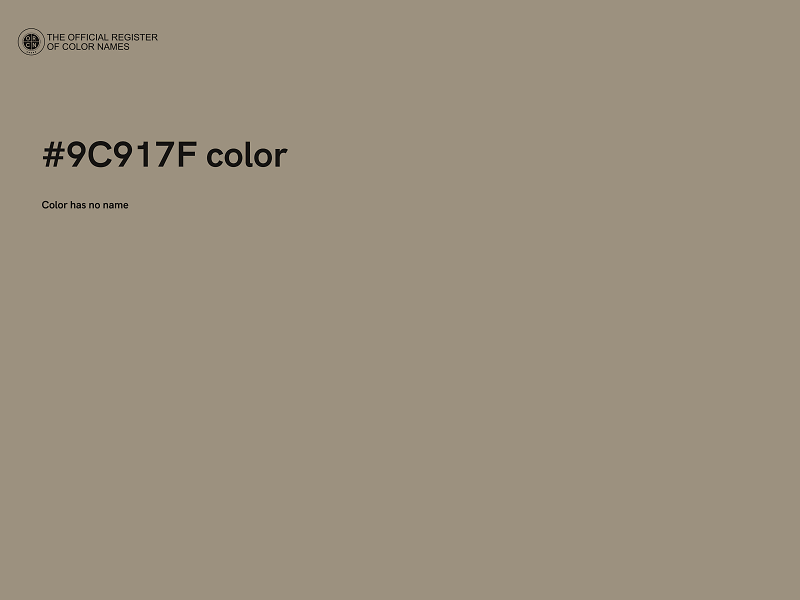 #9C917F color image