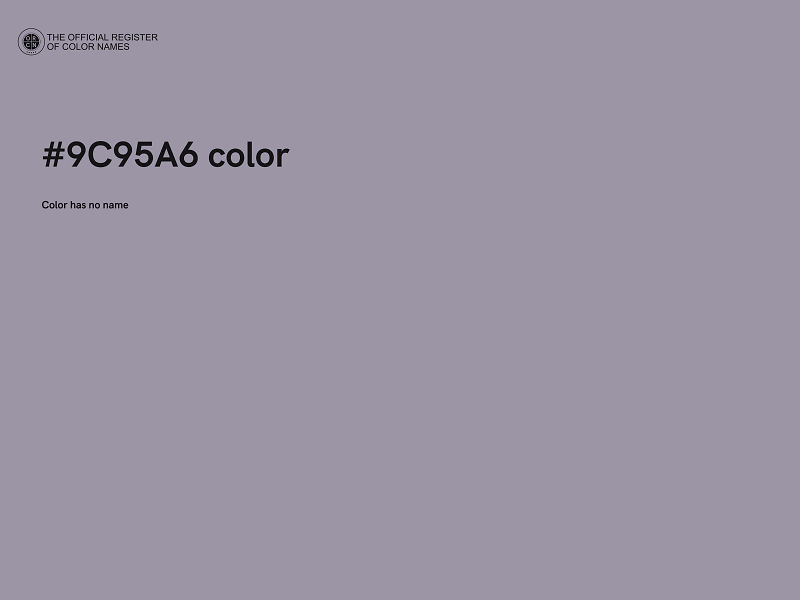 #9C95A6 color image