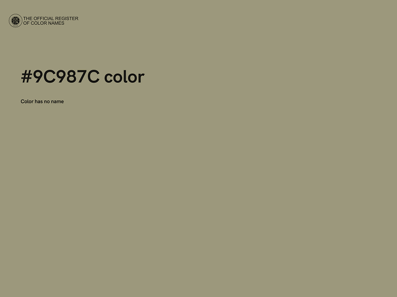 #9C987C color image