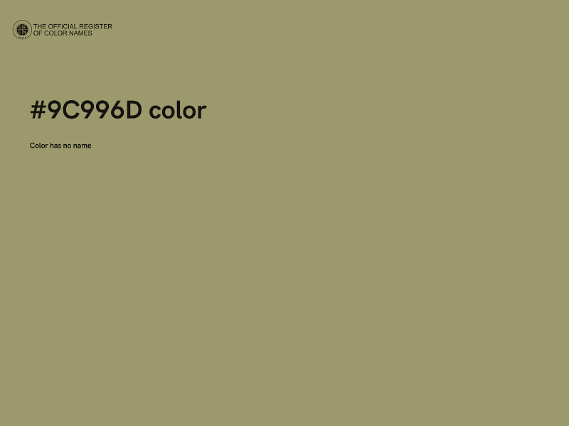 #9C996D color image