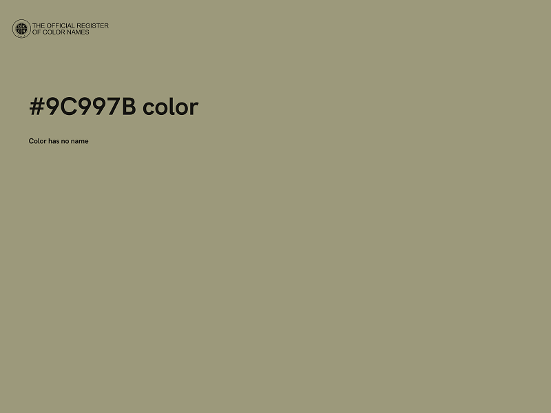 #9C997B color image