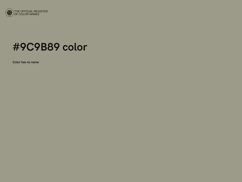 #9C9B89 color image