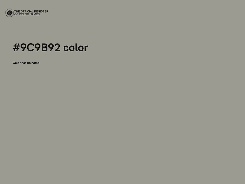 #9C9B92 color image