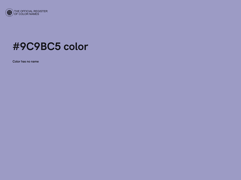 #9C9BC5 color image