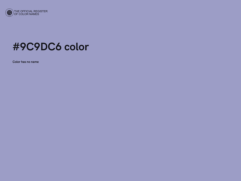 #9C9DC6 color image