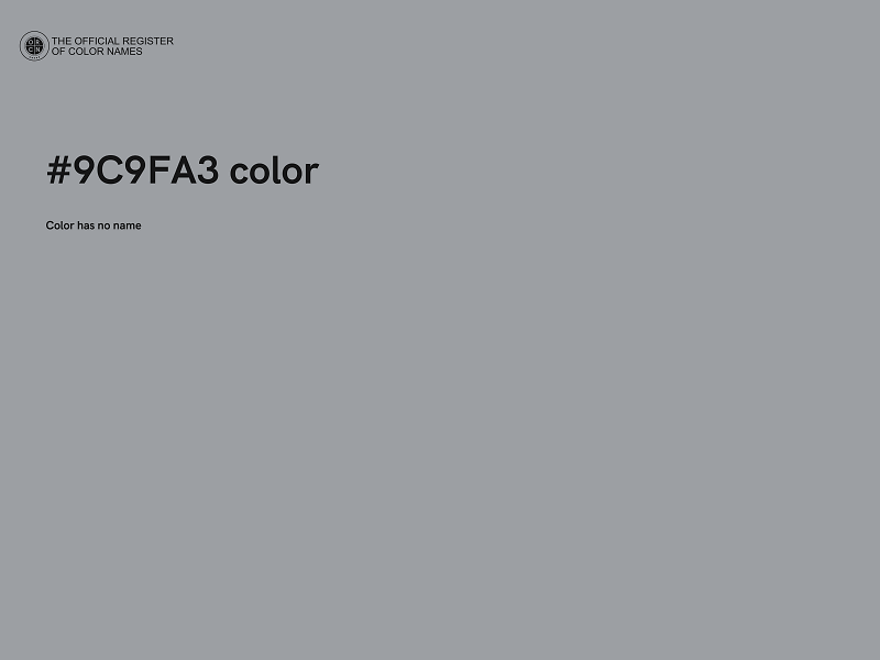 #9C9FA3 color image