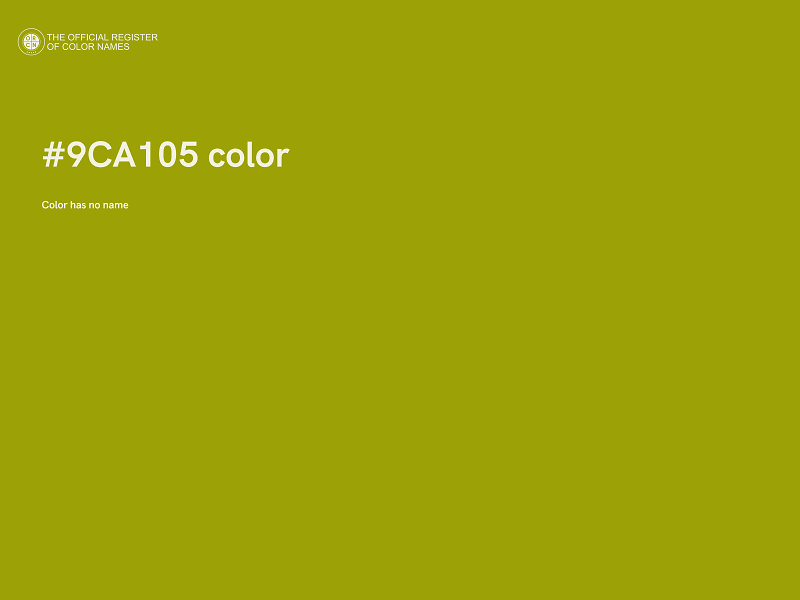 #9CA105 color image