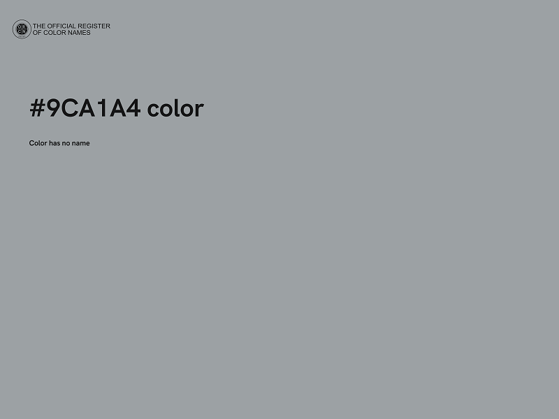 #9CA1A4 color image