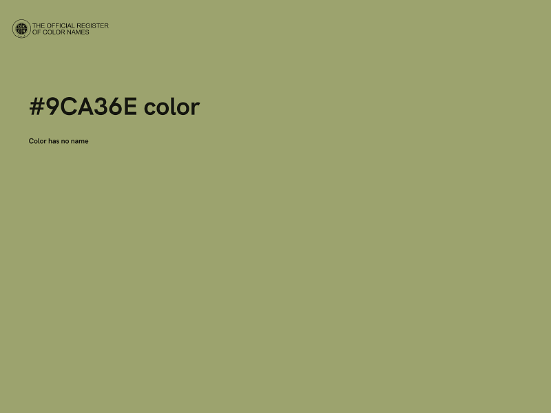 #9CA36E color image