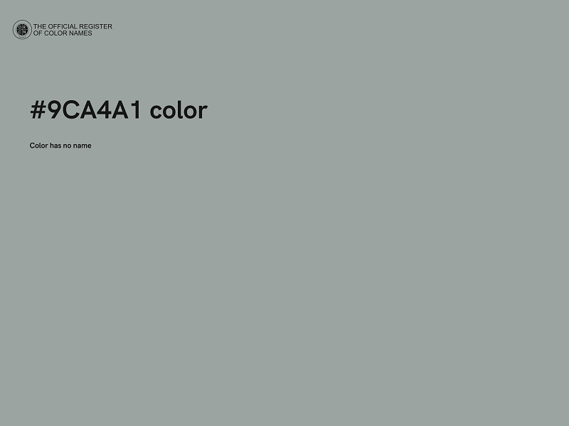 #9CA4A1 color image