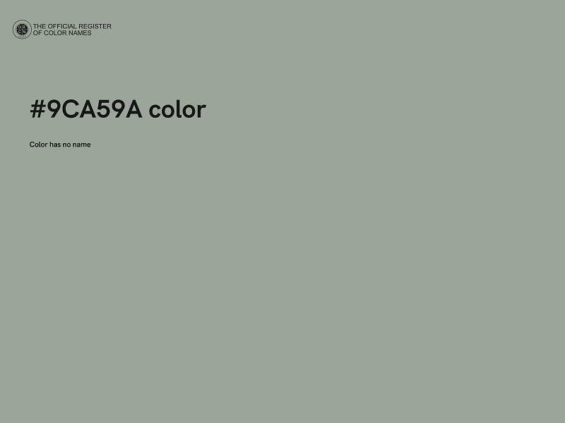 #9CA59A color image