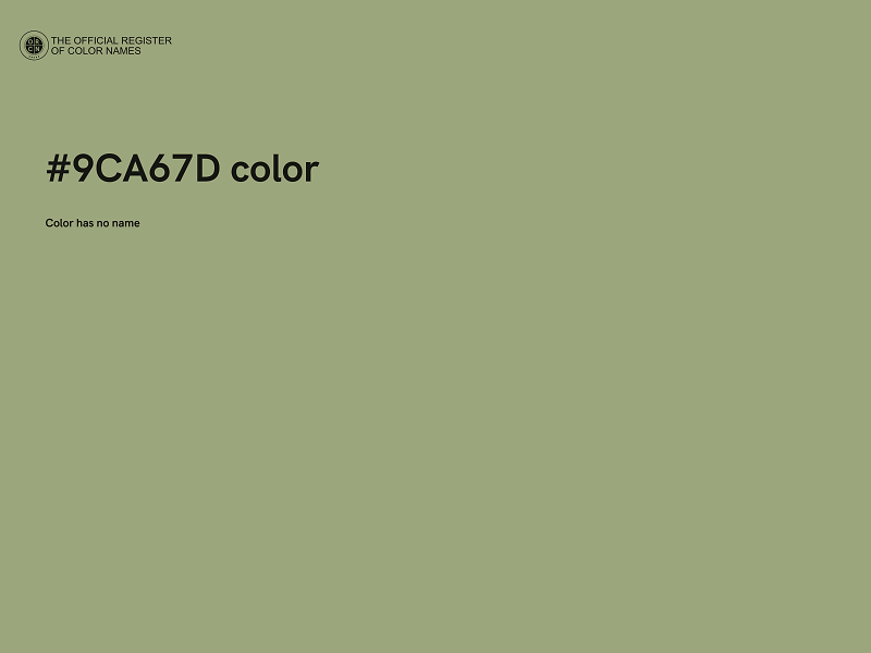 #9CA67D color image