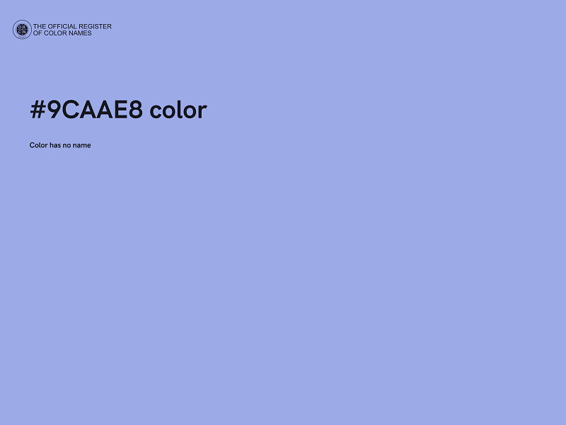 #9CAAE8 color image