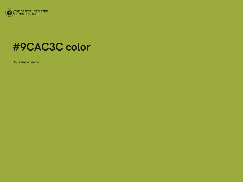 #9CAC3C color image