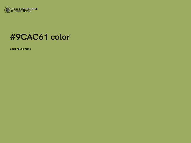 #9CAC61 color image