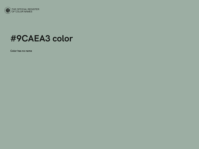 #9CAEA3 color image