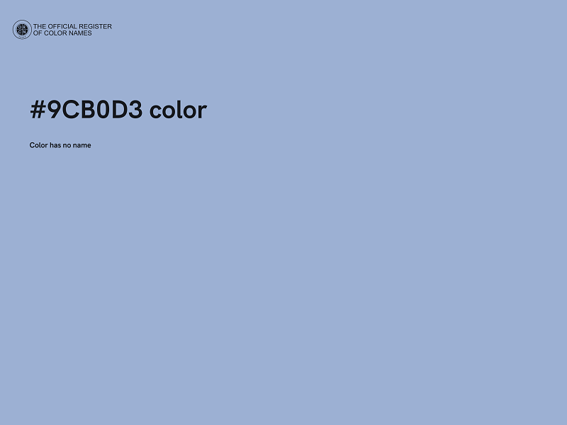 #9CB0D3 color image