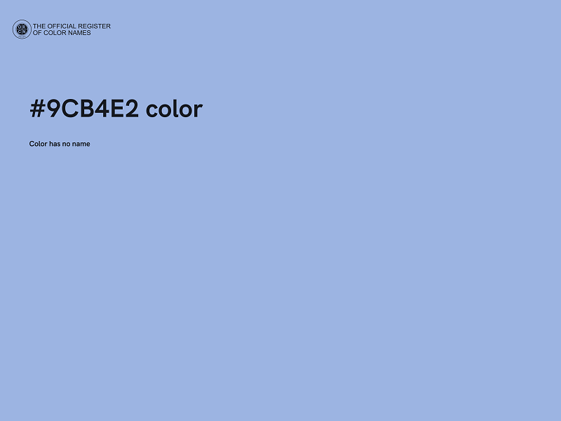 #9CB4E2 color image