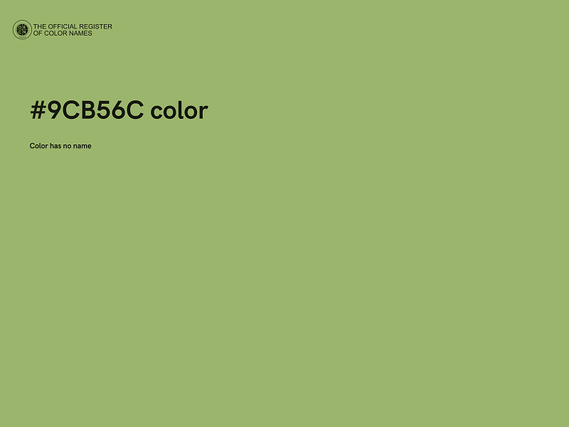 #9CB56C color image