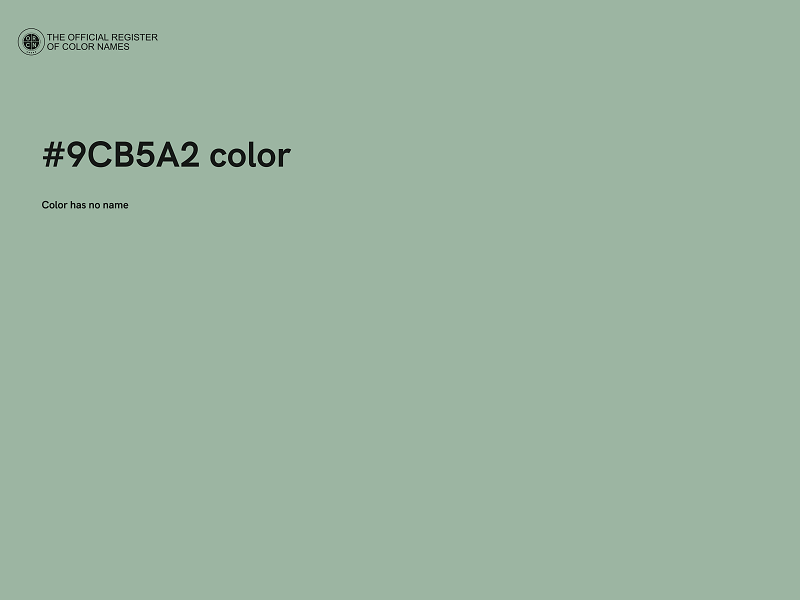 #9CB5A2 color image