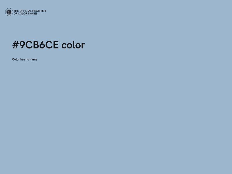 #9CB6CE color image