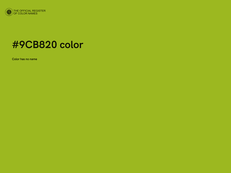 #9CB820 color image