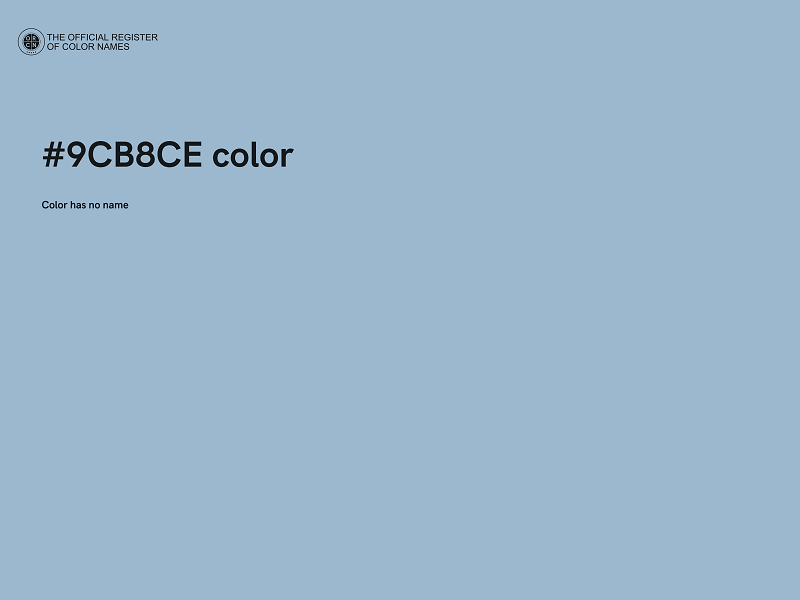 #9CB8CE color image