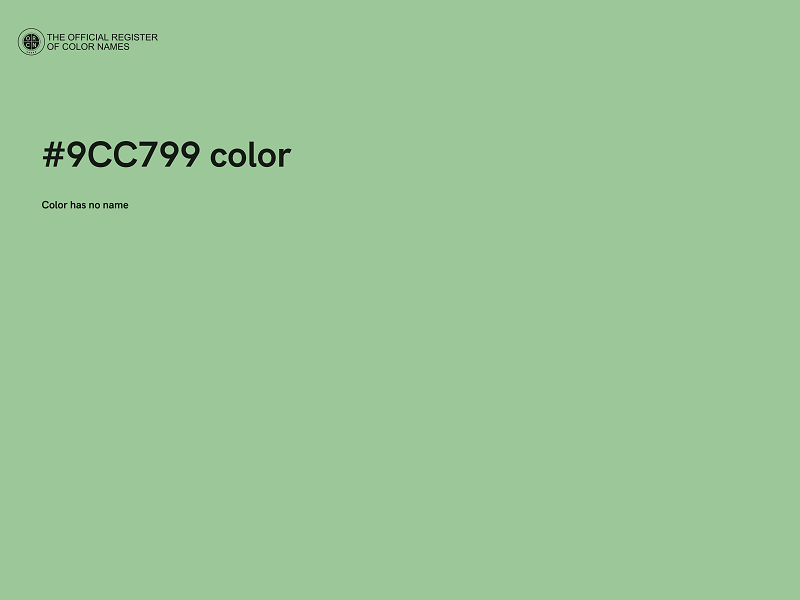 #9CC799 color image