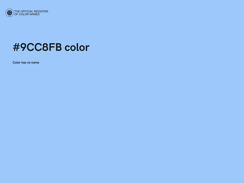 #9CC8FB color image