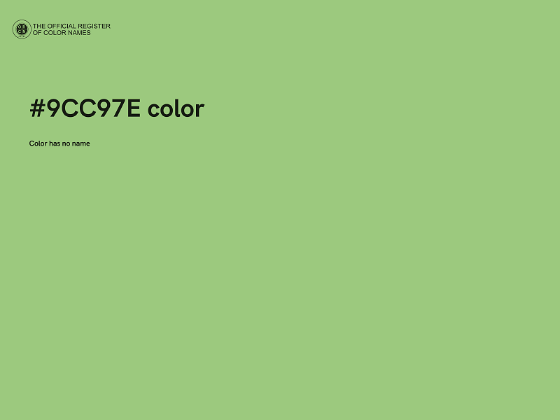 #9CC97E color image