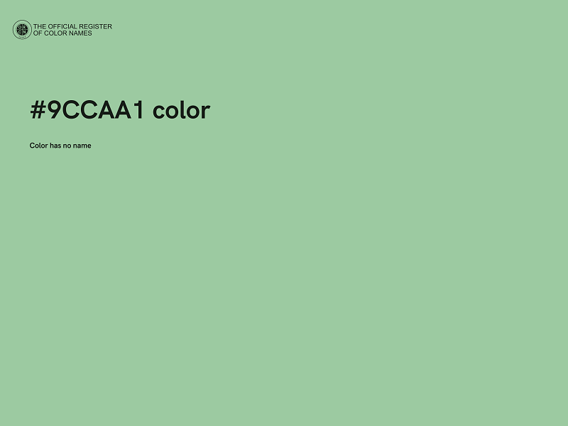 #9CCAA1 color image