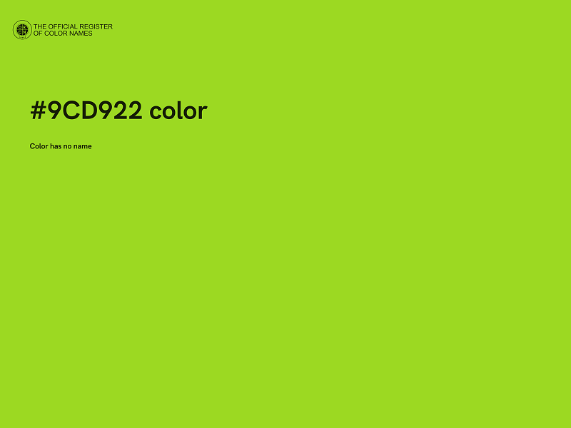 #9CD922 color image