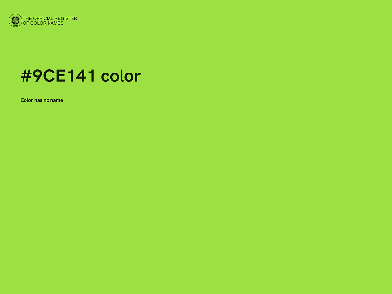 #9CE141 color image