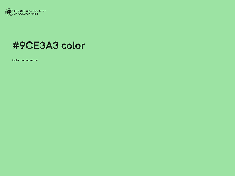 #9CE3A3 color image