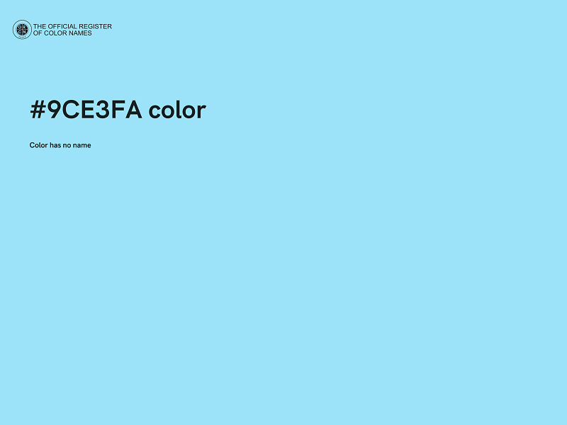 #9CE3FA color image