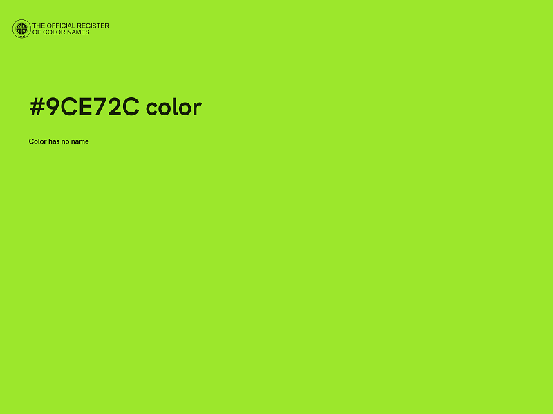 #9CE72C color image