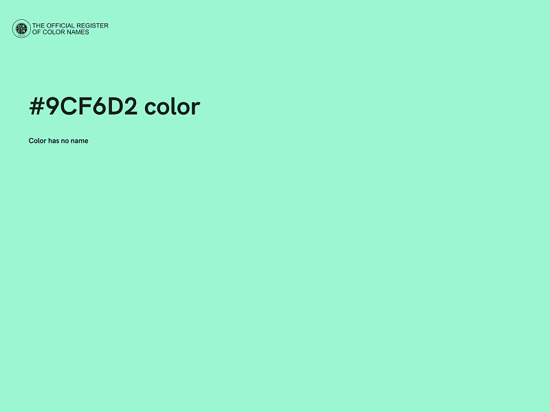 #9CF6D2 color image