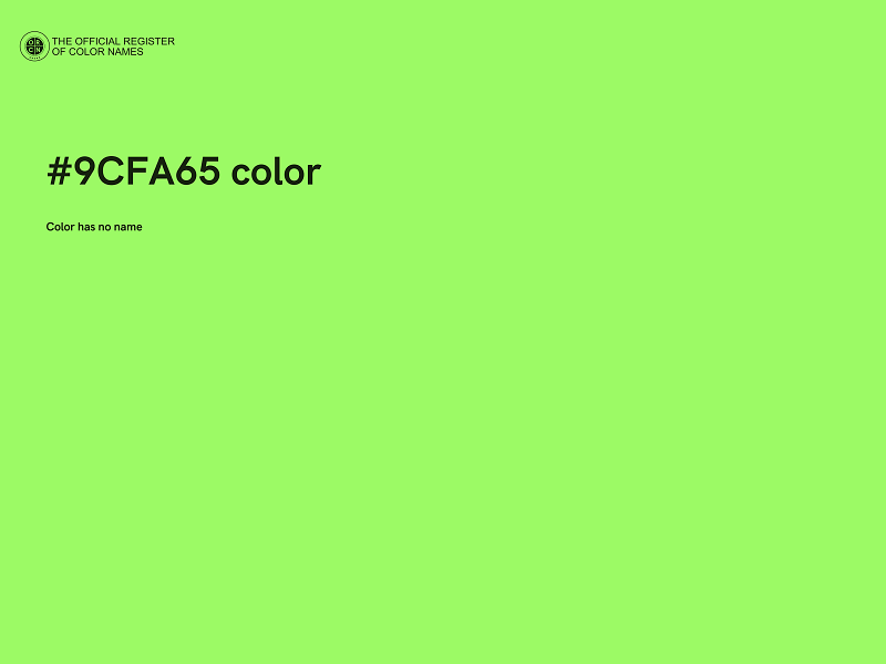 #9CFA65 color image