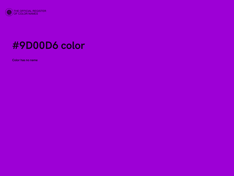 #9D00D6 color image