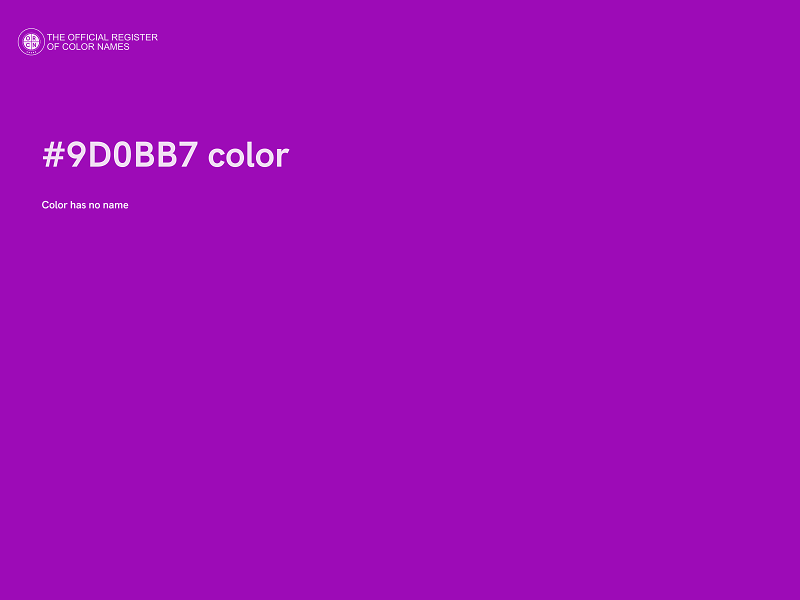 #9D0BB7 color image