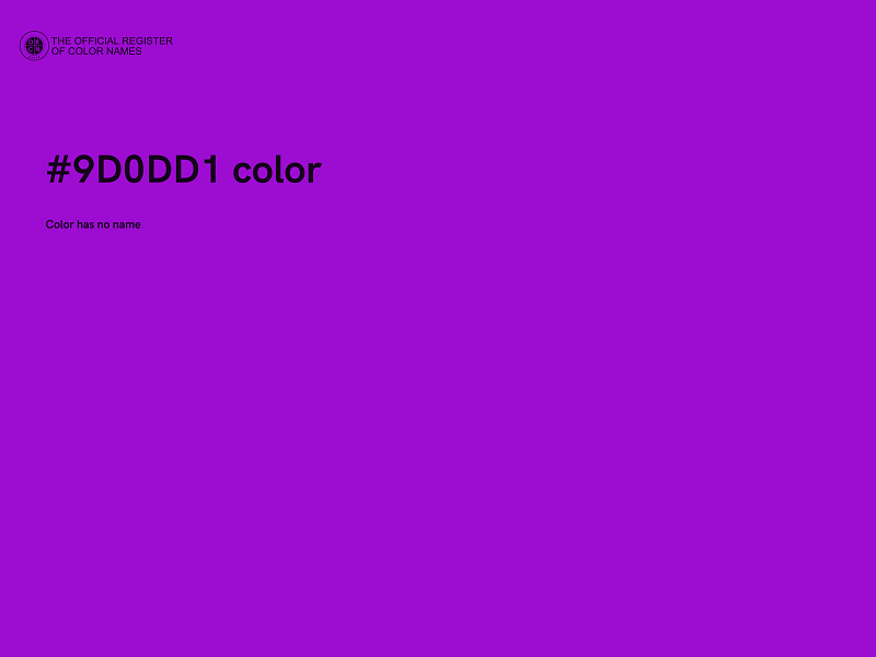 #9D0DD1 color image