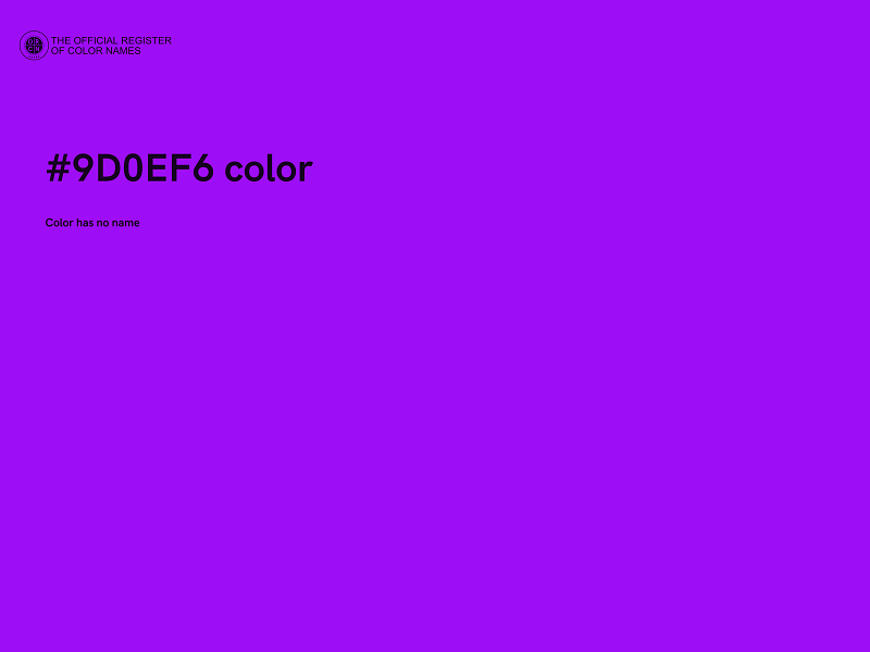 #9D0EF6 color image