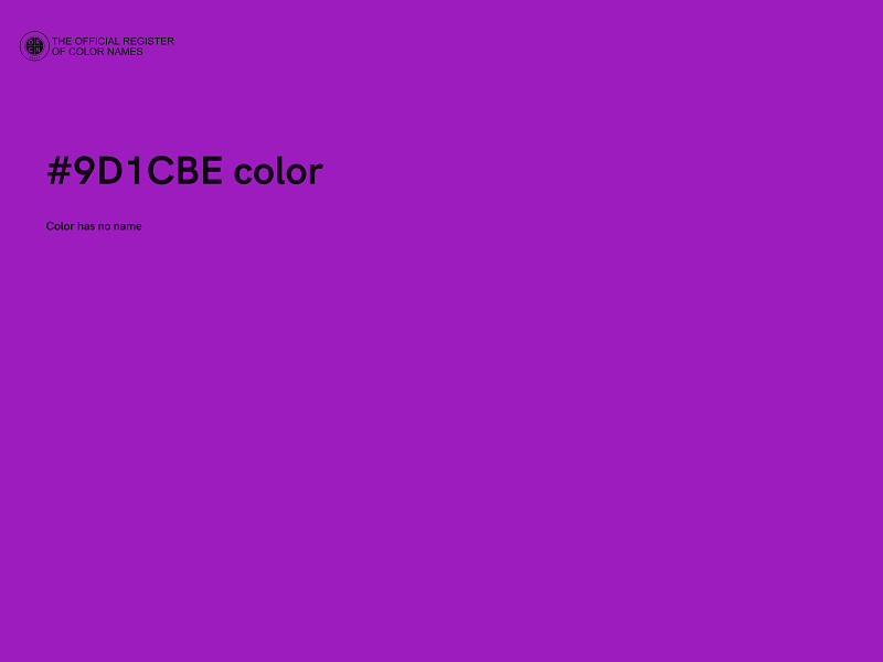 #9D1CBE color image