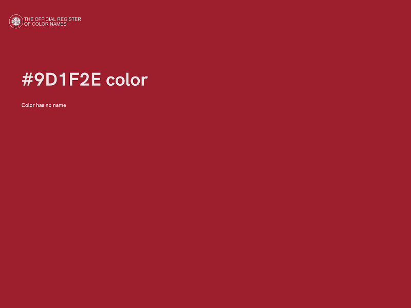 #9D1F2E color image