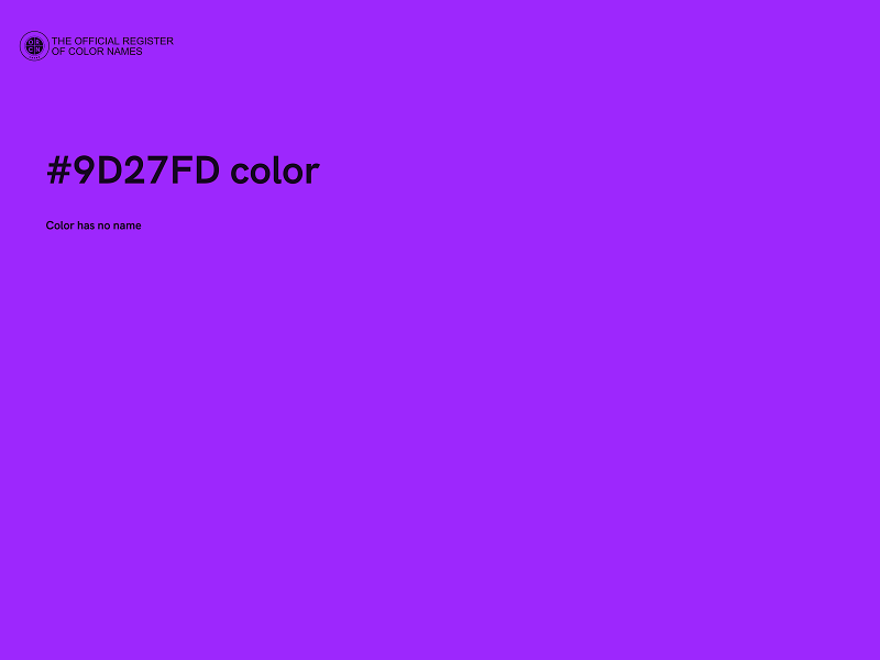 #9D27FD color image