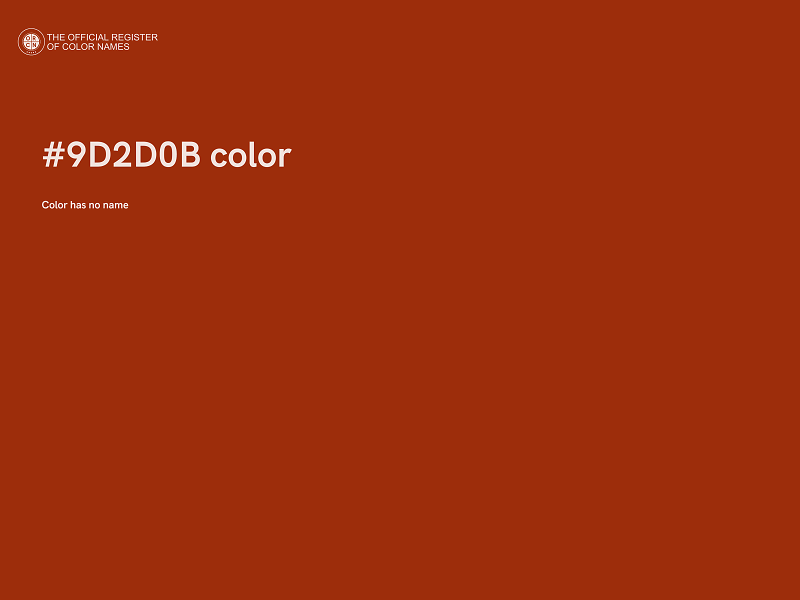 #9D2D0B color image