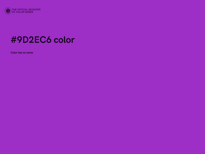 #9D2EC6 color image